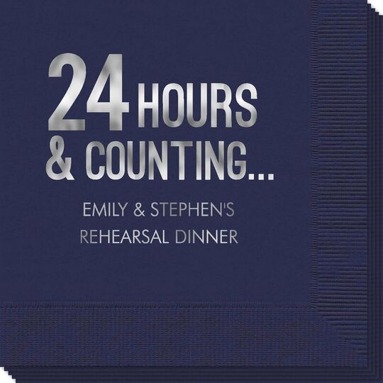 24 Hours and Counting Napkin